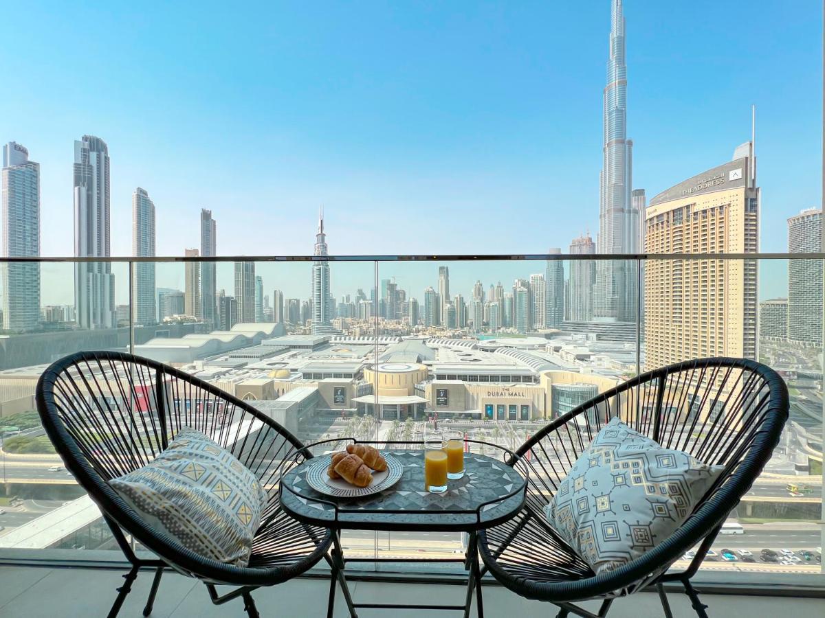 Stylish 2 Bedroom Dior-Inspired Apartment Connected To Dubai Mall Eksteriør billede