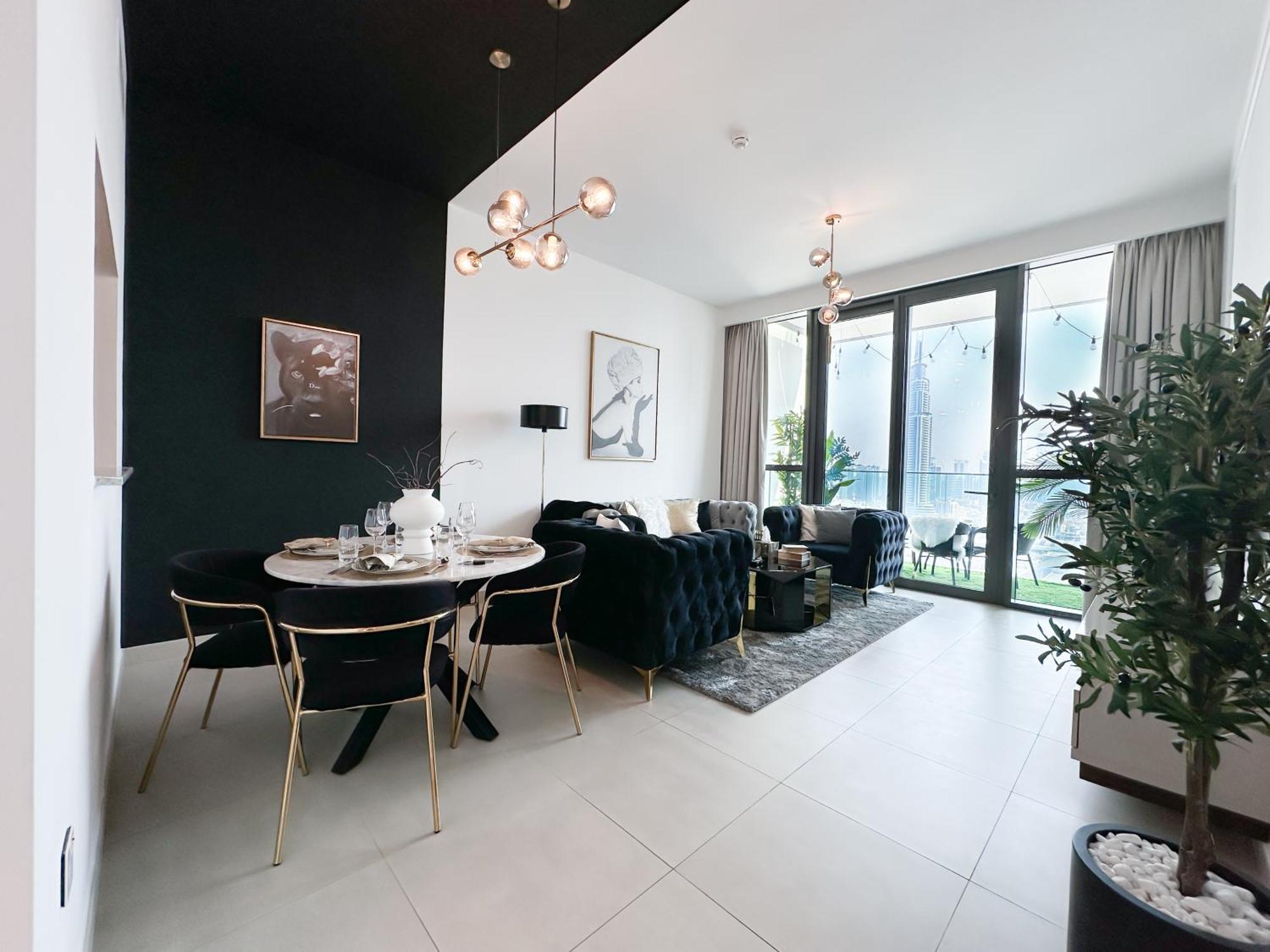 Stylish 2 Bedroom Dior-Inspired Apartment Connected To Dubai Mall Eksteriør billede