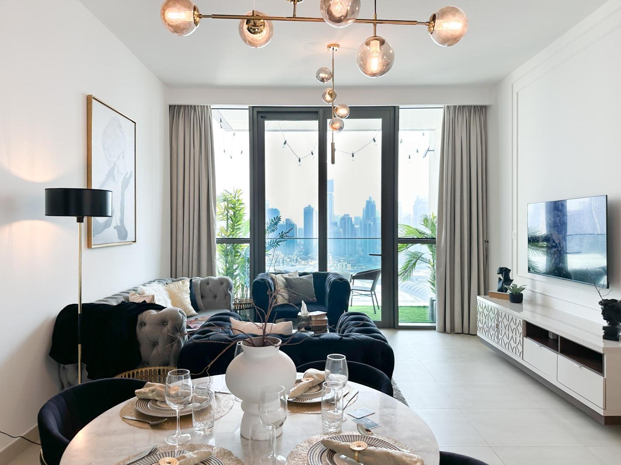 Stylish 2 Bedroom Dior-Inspired Apartment Connected To Dubai Mall Eksteriør billede